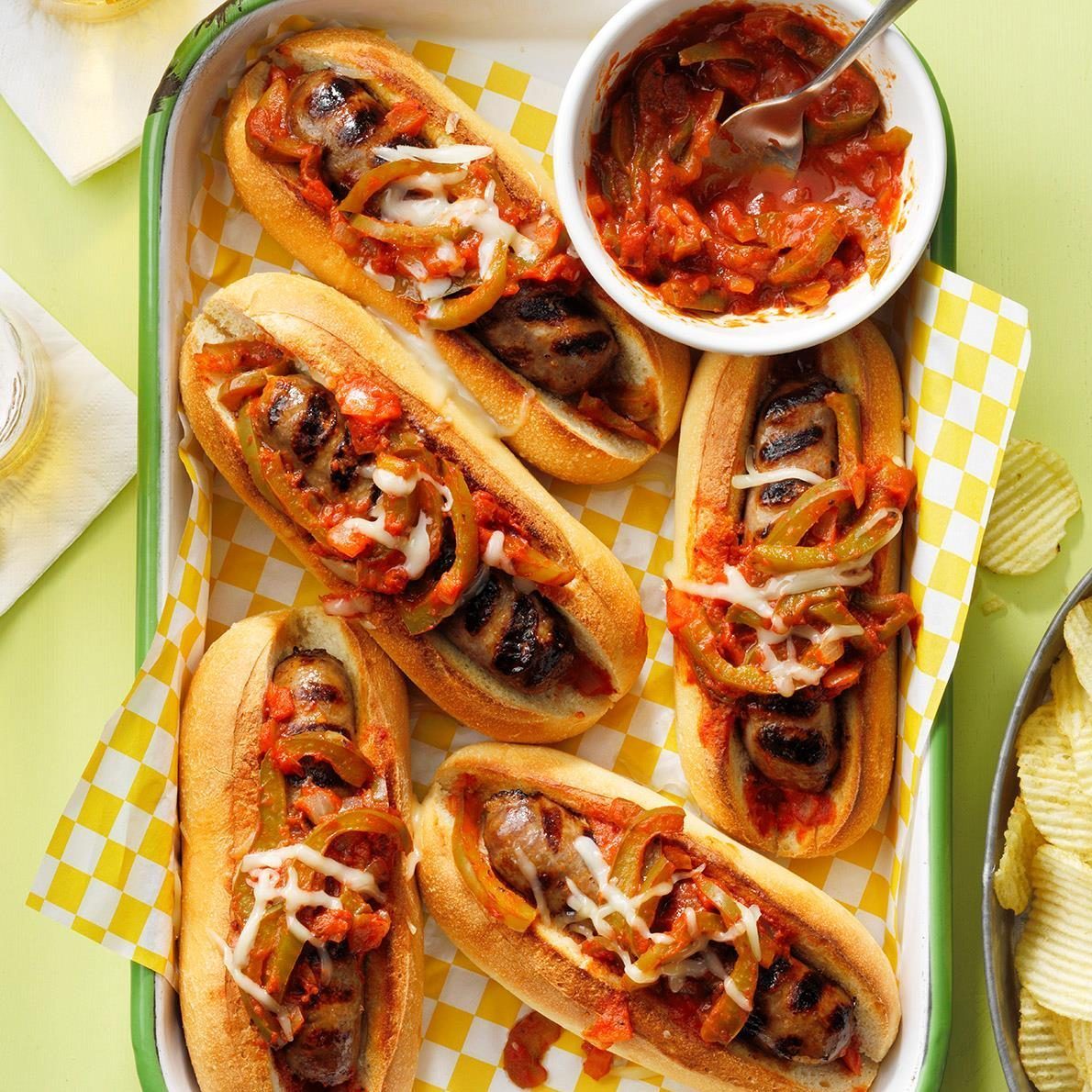 Grilled Italian Sausage Sandwiches