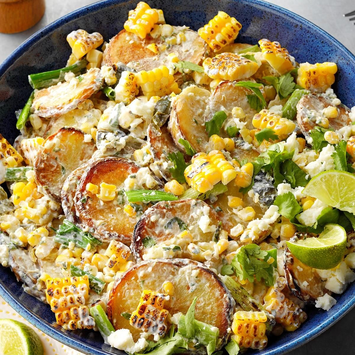 Grilled Potato And Corn Salad