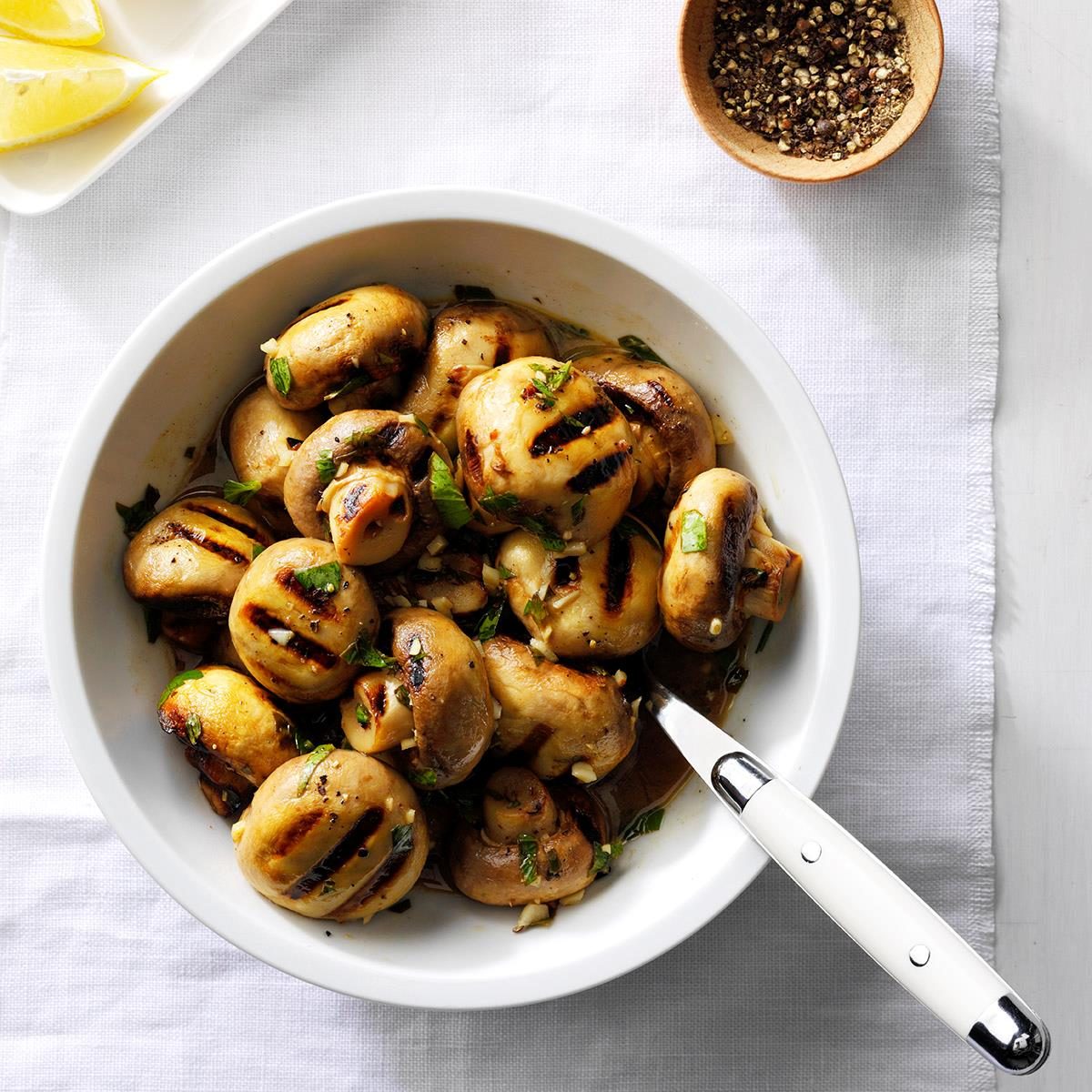 Lemon Garlic Mushrooms