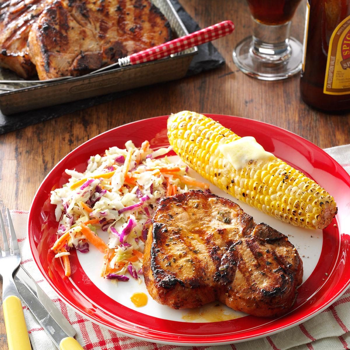 Marinated pork chops best sale