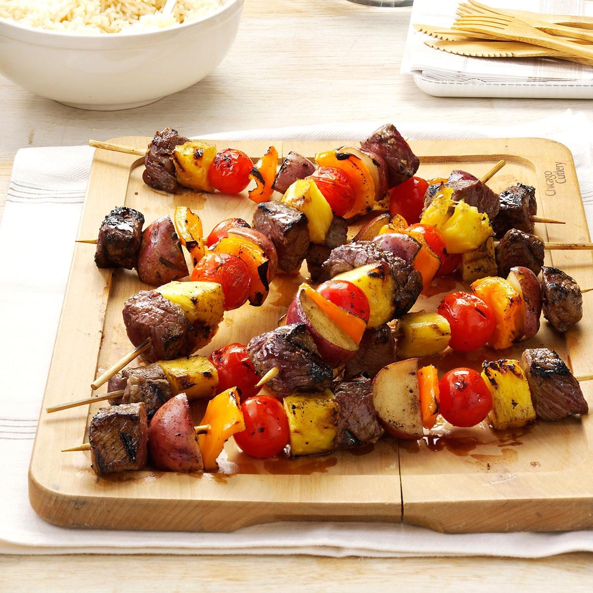 Meet and Potato Kebabs